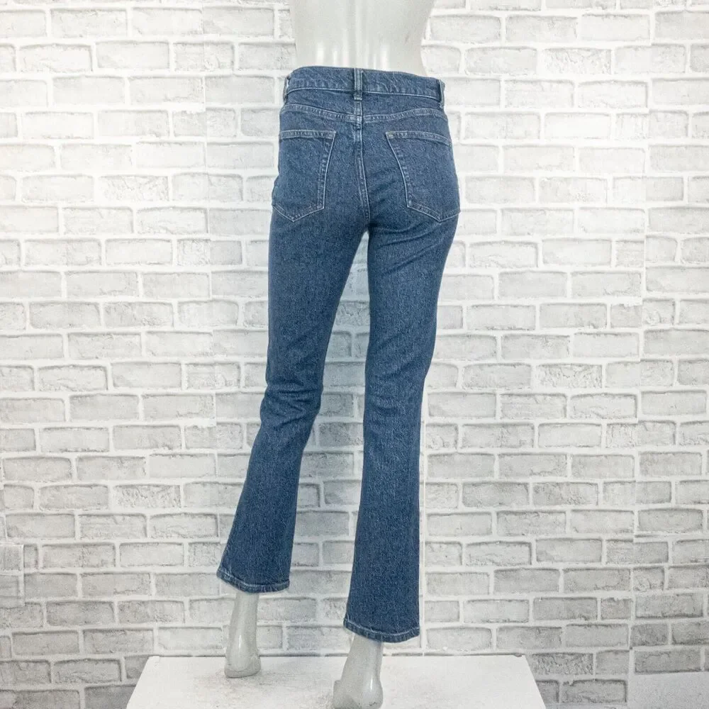 Reformation Women's Lisa High Rise Straight Leg Denim Jeans blue wash sz 26 - Picture 3 of 10